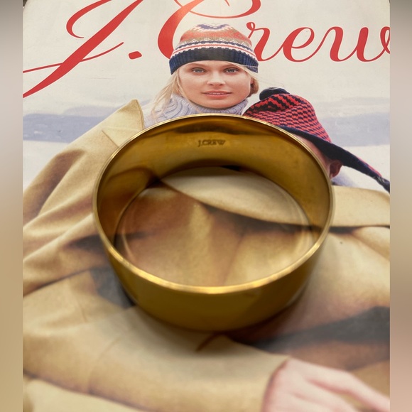 J. Crew Mustard and Gold Bangle Bracelet - Picture 2 of 3